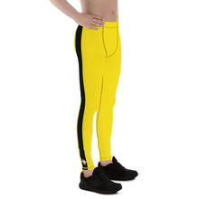 Mens Kill Bill and Game of Death Inspired Athletic Leggings: Perfect for Running, Gym, BJJ, and MMA BJJ Brazilian Jiu-Jitsu Bruce Lee Costume Exclusive Game of Death Halloween Kill Bill Leggings Mens No Gi Running Spats Tights