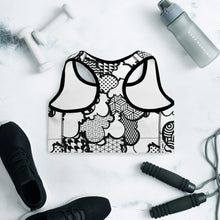 Stylish Women's Graffiti Clouds Padded Sports Bra - Perfect for Activewear and Fitness 001 BJJ Boxing Clouds Exclusive Judo Muay Thai Running Sports Bra Womens Wrestling