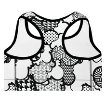 Stylish Women's Graffiti Clouds Padded Sports Bra - Perfect for Activewear and Fitness 001 BJJ Boxing Clouds Exclusive Judo Muay Thai Running Sports Bra Womens Wrestling