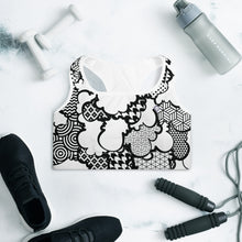 Stylish Women's Graffiti Clouds Padded Sports Bra - Perfect for Activewear and Fitness 001 BJJ Boxing Clouds Exclusive Judo Muay Thai Running Sports Bra Womens Wrestling