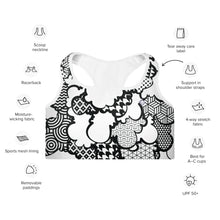 Stylish Women's Graffiti Clouds Padded Sports Bra - Perfect for Activewear and Fitness 001 BJJ Boxing Clouds Exclusive Judo Muay Thai Running Sports Bra Womens Wrestling