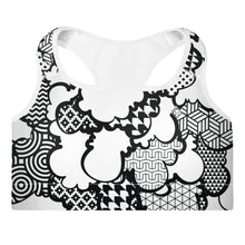 Stylish Women's Graffiti Clouds Padded Sports Bra - Perfect for Activewear and Fitness 001 BJJ Boxing Clouds Exclusive Judo Muay Thai Running Sports Bra Womens Wrestling