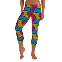 Women's Ankara Wax Print Capri Yoga Pants Workout Leggings For Jiu Jitsu 001 African Print Ankara Capri Capris Exclusive Leggings Running Spats Tights Womens