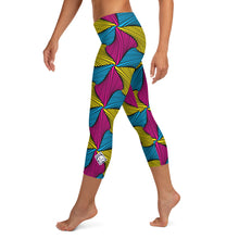 Women's Ankara Wax Print Capri Yoga Pants Workout Leggings For Jiu Jitsu 001 African Print Ankara Capri Capris Exclusive Leggings Running Spats Tights Womens