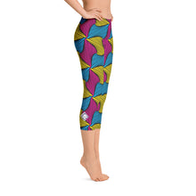 Women's Ankara Wax Print Capri Yoga Pants Workout Leggings For Jiu Jitsu 001 African Print Ankara Capri Capris Exclusive Leggings Running Spats Tights Womens