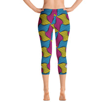 Women's Ankara Wax Print Capri Yoga Pants Workout Leggings For Jiu Jitsu 001 African Print Ankara Capri Capris Exclusive Leggings Running Spats Tights Womens
