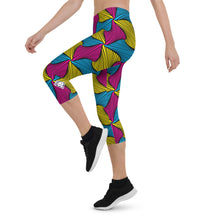 Women's Ankara Wax Print Capri Yoga Pants Workout Leggings For Jiu Jitsu 001 African Print Ankara Capri Capris Exclusive Leggings Running Spats Tights Womens