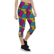 Women's Ankara Wax Print Capri Yoga Pants Workout Leggings For Jiu Jitsu 001 African Print Ankara Capri Capris Exclusive Leggings Running Spats Tights Womens