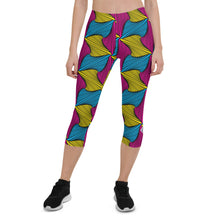 Women's Ankara Wax Print Capri Yoga Pants Workout Leggings For Jiu Jitsu 001 African Print Ankara Capri Capris Exclusive Leggings Running Spats Tights Womens