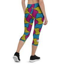 Women's Ankara Wax Print Capri Yoga Pants Workout Leggings For Jiu Jitsu 001 African Print Ankara Capri Capris Exclusive Leggings Running Spats Tights Womens