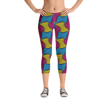 Women's Ankara Wax Print Capri Yoga Pants Workout Leggings For Jiu Jitsu 001 African Print Ankara Capri Capris Exclusive Leggings Running Spats Tights Womens