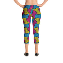 Women's Ankara Wax Print Capri Yoga Pants Workout Leggings For Jiu Jitsu 001 African Print Ankara Capri Capris Exclusive Leggings Running Spats Tights Womens