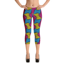 Women's Ankara Wax Print Capri Yoga Pants Workout Leggings For Jiu Jitsu 001 African Print Ankara Capri Capris Exclusive Leggings Running Spats Tights Womens