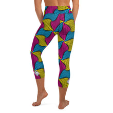 Women's Ankara Wax Print High Waist Capri Yoga Pants Workout Leggings For Jiu Jitsu 001 African Print Ankara Capri Capris Exclusive Leggings Running Spats Tights Womens