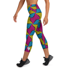 Women's Ankara Wax Print High Waist Capri Yoga Pants Workout Leggings For Jiu Jitsu 001 African Print Ankara Capri Capris Exclusive Leggings Running Spats Tights Womens