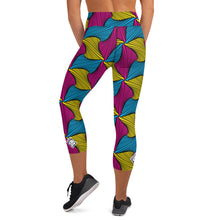 Women's Ankara Wax Print High Waist Capri Yoga Pants Workout Leggings For Jiu Jitsu 001 African Print Ankara Capri Capris Exclusive Leggings Running Spats Tights Womens