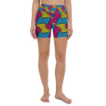 Women's Ankara Wax Print Yoga Shorts 001 African Print Ankara Exclusive Leggings Running Shorts Spats Tights Womens