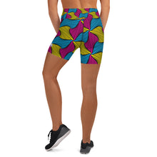 Women's Ankara Wax Print Yoga Shorts 001 African Print Ankara Exclusive Leggings Running Shorts Spats Tights Womens
