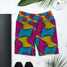 Women's Ankara Wax Print Yoga Shorts 001 African Print Ankara Exclusive Leggings Running Shorts Spats Tights Womens