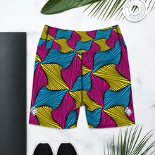 Women's Ankara Wax Print Yoga Shorts 001 African Print Ankara Exclusive Leggings Running Shorts Spats Tights Womens