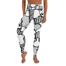 Women's Black and White Graffiti Clouds High Waist Yoga Pants Workout Leggings For Jiu Jitsu 001 Athleisure Boxing Clouds Exclusive Graffiti Hip Hop Jiu-Jitsu Judo Kick Boxing Leggings MMA Running Streetwear Tights Womens Yoga Yoga Pants