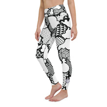 Women's Black and White Graffiti Clouds High Waist Yoga Pants Workout Leggings For Jiu Jitsu 001 Athleisure Boxing Clouds Exclusive Graffiti Hip Hop Jiu-Jitsu Judo Kick Boxing Leggings MMA Running Streetwear Tights Womens Yoga Yoga Pants