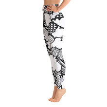 Women's Black and White Graffiti Clouds High Waist Yoga Pants Workout Leggings For Jiu Jitsu 001 Athleisure Boxing Clouds Exclusive Graffiti Hip Hop Jiu-Jitsu Judo Kick Boxing Leggings MMA Running Streetwear Tights Womens Yoga Yoga Pants