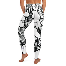 Women's Black and White Graffiti Clouds High Waist Yoga Pants Workout Leggings For Jiu Jitsu 001 Athleisure Boxing Clouds Exclusive Graffiti Hip Hop Jiu-Jitsu Judo Kick Boxing Leggings MMA Running Streetwear Tights Womens Yoga Yoga Pants