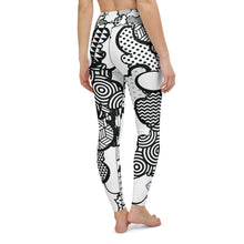 Women's Black and White Graffiti Clouds High Waist Yoga Pants Workout Leggings For Jiu Jitsu 001 Athleisure Boxing Clouds Exclusive Graffiti Hip Hop Jiu-Jitsu Judo Kick Boxing Leggings MMA Running Streetwear Tights Womens Yoga Yoga Pants