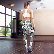 Women's Black and White Graffiti Clouds High Waist Yoga Pants Workout Leggings For Jiu Jitsu 001 Athleisure Boxing Clouds Exclusive Graffiti Hip Hop Jiu-Jitsu Judo Kick Boxing Leggings MMA Running Streetwear Tights Womens Yoga Yoga Pants