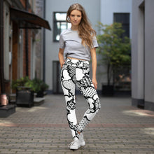 Women's Black and White Graffiti Clouds High Waist Yoga Pants Workout Leggings For Jiu Jitsu 001 Athleisure Boxing Clouds Exclusive Graffiti Hip Hop Jiu-Jitsu Judo Kick Boxing Leggings MMA Running Streetwear Tights Womens Yoga Yoga Pants