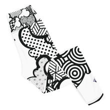 Women's Black and White Graffiti Clouds High Waist Yoga Pants Workout Leggings For Jiu Jitsu 001 Athleisure Boxing Clouds Exclusive Graffiti Hip Hop Jiu-Jitsu Judo Kick Boxing Leggings MMA Running Streetwear Tights Womens Yoga Yoga Pants