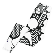 Women's Black and White Graffiti Clouds High Waist Yoga Pants Workout Leggings For Jiu Jitsu 001 Athleisure Boxing Clouds Exclusive Graffiti Hip Hop Jiu-Jitsu Judo Kick Boxing Leggings MMA Running Streetwear Tights Womens Yoga Yoga Pants