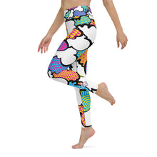 Women's CMYK Graffiti Clouds High Waist Yoga Pants Workout Leggings For Jiu Jitsu 001 Athleisure Boxing Clouds Exclusive Graffiti Hip Hop Jiu-Jitsu Judo Kick Boxing Leggings MMA Running Streetwear Tights Womens Yoga Yoga Pants
