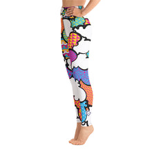 Women's CMYK Graffiti Clouds High Waist Yoga Pants Workout Leggings For Jiu Jitsu 001 Athleisure Boxing Clouds Exclusive Graffiti Hip Hop Jiu-Jitsu Judo Kick Boxing Leggings MMA Running Streetwear Tights Womens Yoga Yoga Pants