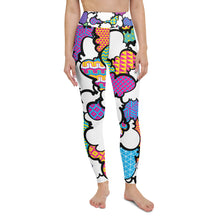 Women's CMYK Graffiti Clouds High Waist Yoga Pants Workout Leggings For Jiu Jitsu 001 Athleisure Boxing Clouds Exclusive Graffiti Hip Hop Jiu-Jitsu Judo Kick Boxing Leggings MMA Running Streetwear Tights Womens Yoga Yoga Pants