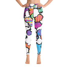 Women's CMYK Graffiti Clouds High Waist Yoga Pants Workout Leggings For Jiu Jitsu 001 Athleisure Boxing Clouds Exclusive Graffiti Hip Hop Jiu-Jitsu Judo Kick Boxing Leggings MMA Running Streetwear Tights Womens Yoga Yoga Pants