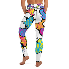 Women's CMYK Graffiti Clouds High Waist Yoga Pants Workout Leggings For Jiu Jitsu 001 Athleisure Boxing Clouds Exclusive Graffiti Hip Hop Jiu-Jitsu Judo Kick Boxing Leggings MMA Running Streetwear Tights Womens Yoga Yoga Pants
