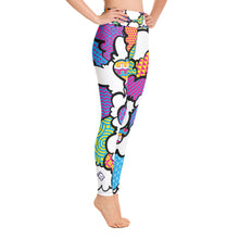 Women's CMYK Graffiti Clouds High Waist Yoga Pants Workout Leggings For Jiu Jitsu 001 Athleisure Boxing Clouds Exclusive Graffiti Hip Hop Jiu-Jitsu Judo Kick Boxing Leggings MMA Running Streetwear Tights Womens Yoga Yoga Pants