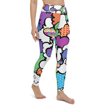 Women's CMYK Graffiti Clouds High Waist Yoga Pants Workout Leggings For Jiu Jitsu 001 Athleisure Boxing Clouds Exclusive Graffiti Hip Hop Jiu-Jitsu Judo Kick Boxing Leggings MMA Running Streetwear Tights Womens Yoga Yoga Pants