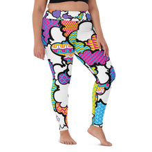 Women's CMYK Graffiti Clouds High Waist Yoga Pants Workout Leggings For Jiu Jitsu 001 Athleisure Boxing Clouds Exclusive Graffiti Hip Hop Jiu-Jitsu Judo Kick Boxing Leggings MMA Running Streetwear Tights Womens Yoga Yoga Pants