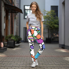 Women's CMYK Graffiti Clouds High Waist Yoga Pants Workout Leggings For Jiu Jitsu 001 Athleisure Boxing Clouds Exclusive Graffiti Hip Hop Jiu-Jitsu Judo Kick Boxing Leggings MMA Running Streetwear Tights Womens Yoga Yoga Pants