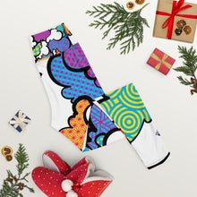 Women's CMYK Graffiti Clouds High Waist Yoga Pants Workout Leggings For Jiu Jitsu 001 Athleisure Boxing Clouds Exclusive Graffiti Hip Hop Jiu-Jitsu Judo Kick Boxing Leggings MMA Running Streetwear Tights Womens Yoga Yoga Pants