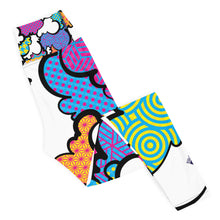 Women's CMYK Graffiti Clouds High Waist Yoga Pants Workout Leggings For Jiu Jitsu 001 Athleisure Boxing Clouds Exclusive Graffiti Hip Hop Jiu-Jitsu Judo Kick Boxing Leggings MMA Running Streetwear Tights Womens Yoga Yoga Pants