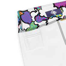 Women's CMYK Graffiti Clouds High Waist Yoga Pants Workout Leggings For Jiu Jitsu 001 Athleisure Boxing Clouds Exclusive Graffiti Hip Hop Jiu-Jitsu Judo Kick Boxing Leggings MMA Running Streetwear Tights Womens Yoga Yoga Pants