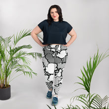 Women's Black and White Graffiti Clouds Plus Size Yoga Pants Workout Leggings For Jiu Jitsu 001 Athleisure Boxing Clouds Exclusive Graffiti Hip Hop Jiu-Jitsu Judo Kick Boxing Leggings MMA No Gi Plus Size Running Tights Womens
