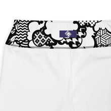 Women's Black and White Graffiti Clouds Plus Size Yoga Pants Workout Leggings For Jiu Jitsu 001 Athleisure Boxing Clouds Exclusive Graffiti Hip Hop Jiu-Jitsu Judo Kick Boxing Leggings MMA No Gi Plus Size Running Tights Womens