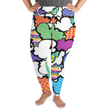 Women's CMYK Graffiti Clouds Plus Size Yoga Pants Workout Leggings For Jiu Jitsu 001 Athleisure Boxing Clouds Exclusive Graffiti Hip Hop Jiu-Jitsu Judo Kick Boxing Leggings MMA Plus Size Running Tights Womens Yoga Yoga Pants