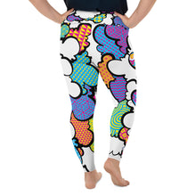 Women's CMYK Graffiti Clouds Plus Size Yoga Pants Workout Leggings For Jiu Jitsu 001 Athleisure Boxing Clouds Exclusive Graffiti Hip Hop Jiu-Jitsu Judo Kick Boxing Leggings MMA Plus Size Running Tights Womens Yoga Yoga Pants