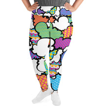 Women's CMYK Graffiti Clouds Plus Size Yoga Pants Workout Leggings For Jiu Jitsu 001 Athleisure Boxing Clouds Exclusive Graffiti Hip Hop Jiu-Jitsu Judo Kick Boxing Leggings MMA Plus Size Running Tights Womens Yoga Yoga Pants
